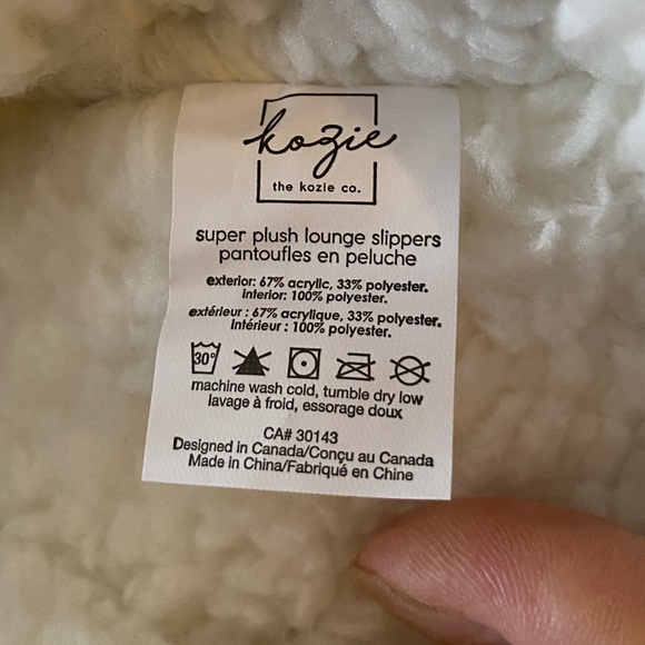 Grey Sherpa slippers - new - Picture 4 of 5